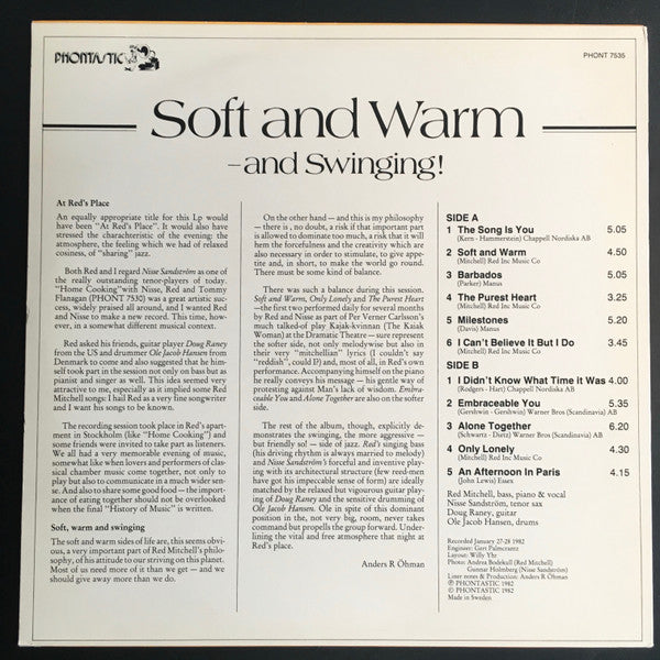 Red Mitchell : Soft And Warm - And Swinging! (LP, Album)