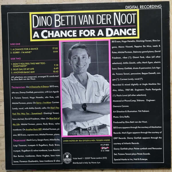 Dino Betti Van Der Noot ~ Chance For A Dance (Vinyl) - Djungel & Jazz
