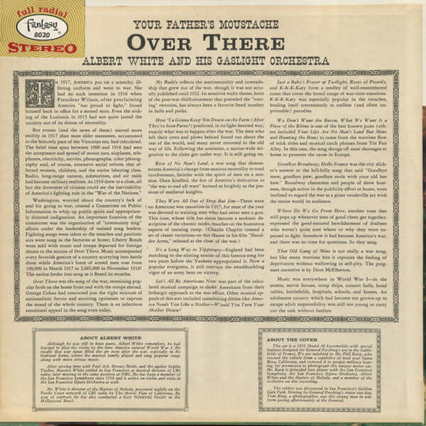 Albert White And His Gaslight Orchestra ~ Your Father's Moustache Over There (Vinyl) - Djungel & Jazz