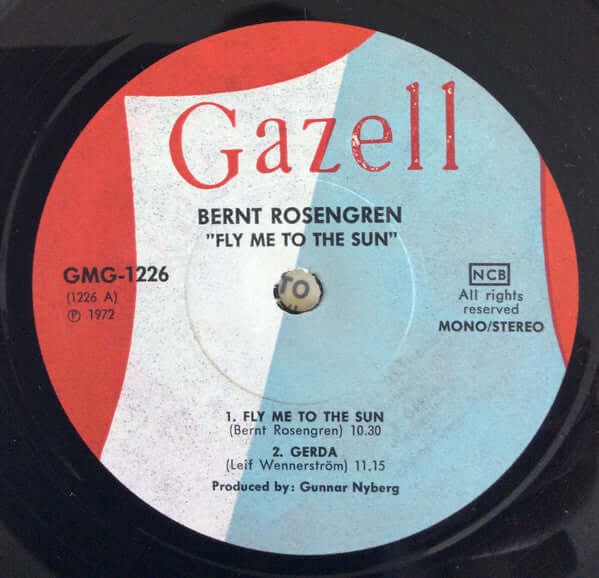 Bernt Rosengren : Fly Me To The Sun (LP, Album, Mono)