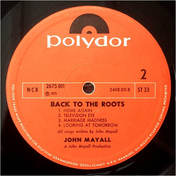 John Mayall : Back To The Roots (2xLP, Album, Gat)