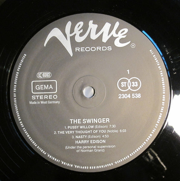 Harry Edison ~ The Swinger (Vinyl) - Djungel & Jazz