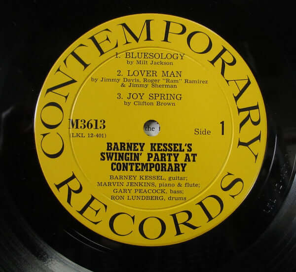 Barney Kessel : Barney Kessel's Swingin' Party At Contemporary (LP, Album, Mono)