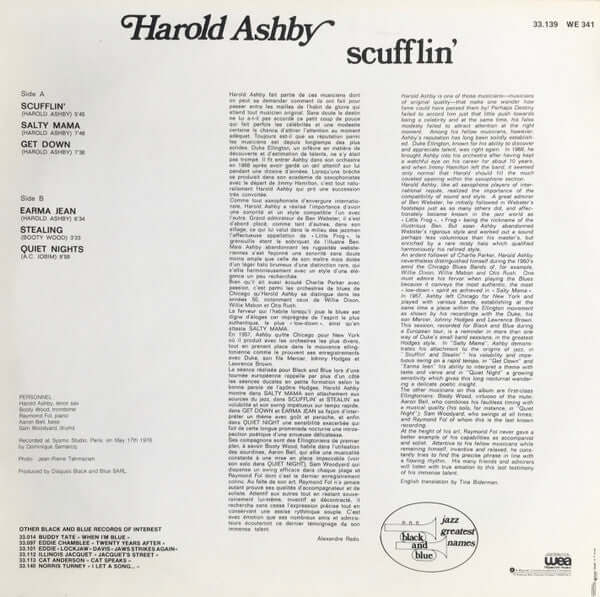 Harold Ashby : Scufflin' (LP, Album)
