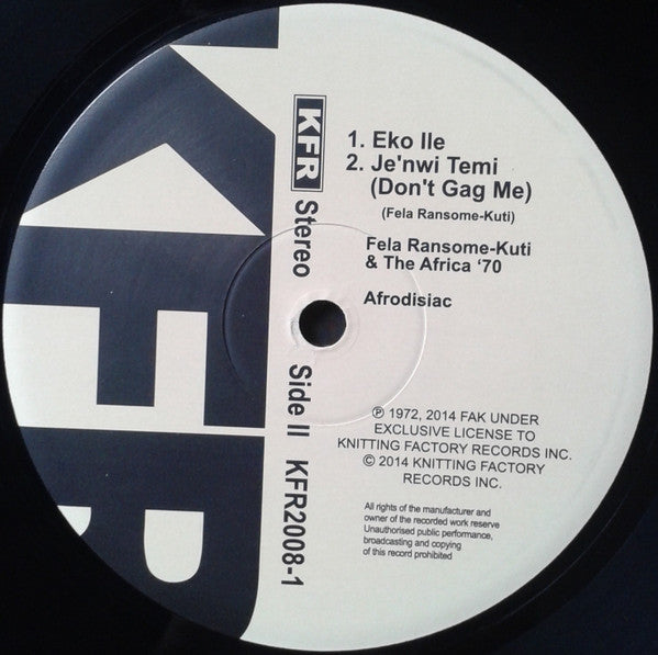 Fela Ransome-Kuti & The Africa '70 ~ Afrodisiac (Vinyl) - Djungel & Jazz