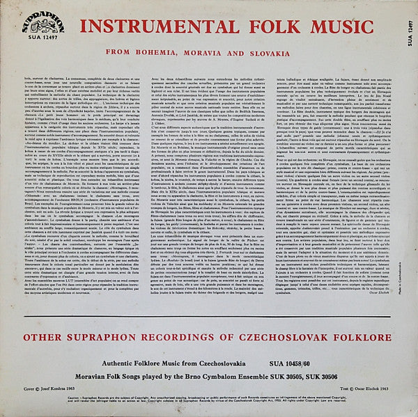 Various : Folk Music Instruments - Instrumental Folk Music (LP)