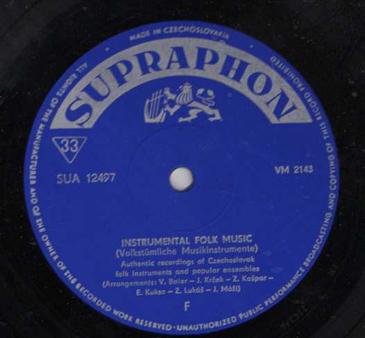 Various : Folk Music Instruments - Instrumental Folk Music (LP)