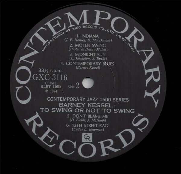 Barney Kessel ~ Vol. 3, To Swing Or Not To Swing (Vinyl) - Djungel & Jazz