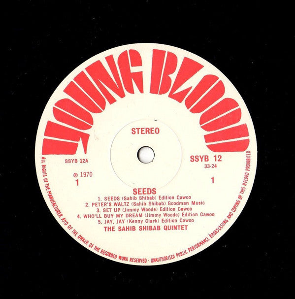 The Sahib Shihab Quintet : Seeds (LP, Album)