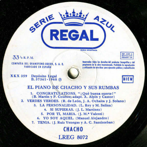 Chacho ~ Chacho (Vinyl) - Djungel & Jazz