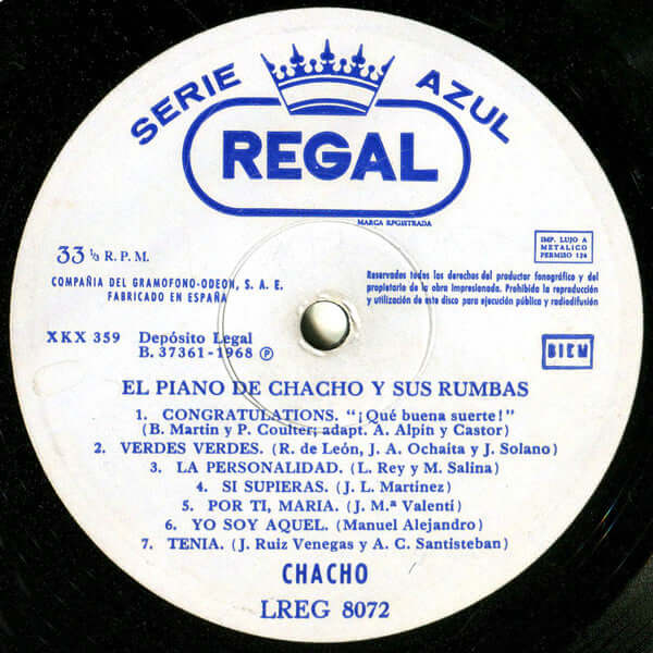 Chacho : Chacho (LP, Album)