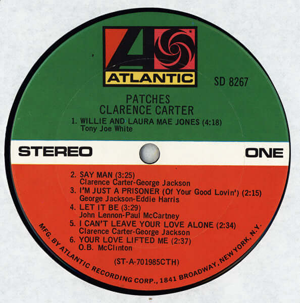 Clarence Carter : Patches (LP, Album, CTH)
