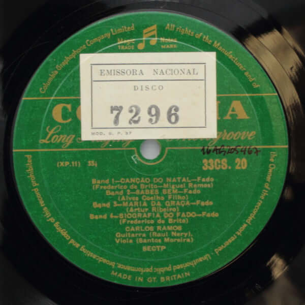 Carlos Ramos ~ Fado, Canção De Lisboa (Vinyl) - Djungel & Jazz
