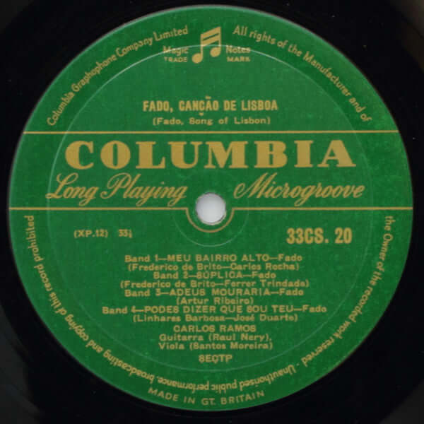 Carlos Ramos ~ Fado, Canção De Lisboa (Vinyl) - Djungel & Jazz