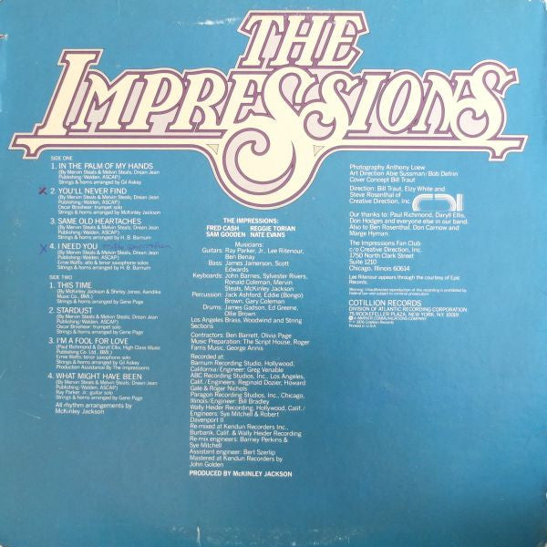The Impressions : It's About Time (LP, Album, PR)