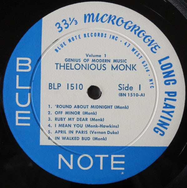 Thelonious Monk : Genius Of Modern Music Volume 1 (LP, Comp, Mono, RM, RP)