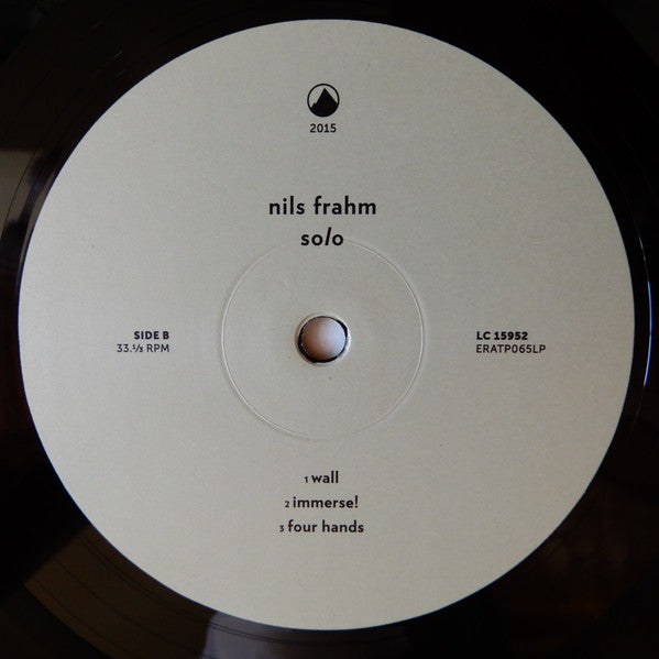 Nils Frahm ~ Solo (Vinyl) - Djungel & Jazz