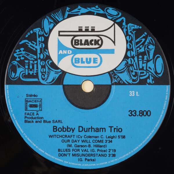 Bobby Durham Trio ~ Bobby Durham Trio (Vinyl) - Djungel & Jazz