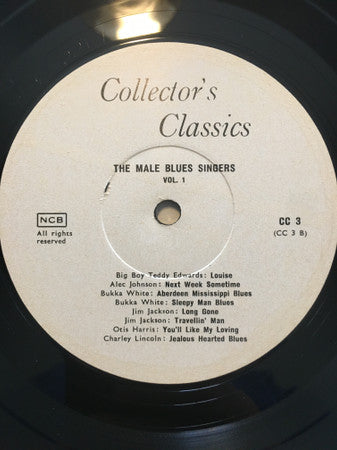 Various ~ The Male Blues Singers Vol. 1 (Vinyl) - Djungel & Jazz