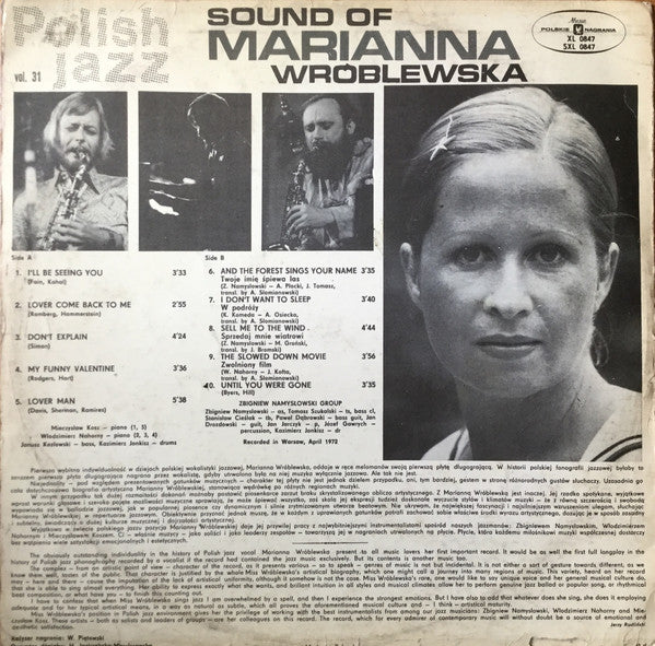 Marianna Wróblewska ~ Sound Of Marianna Wróblewska (Vinyl) - Djungel & Jazz
