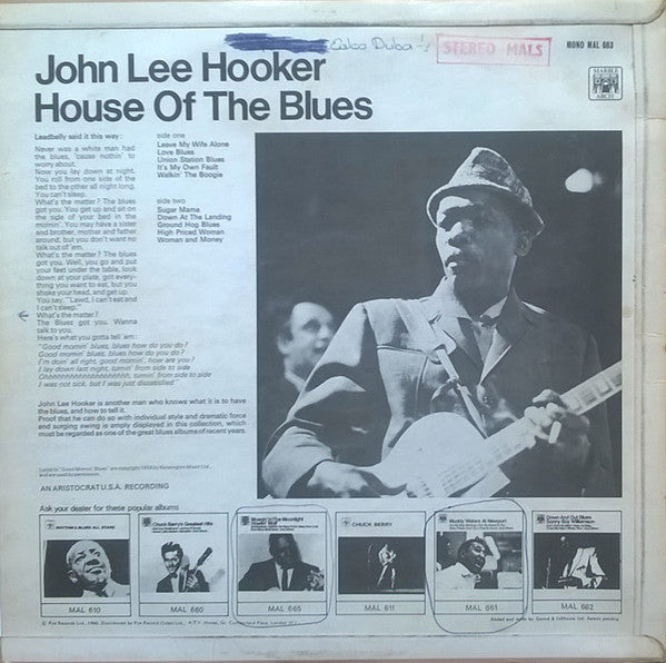 John Lee Hooker ~ House Of The Blues (Vinyl) - Djungel & Jazz