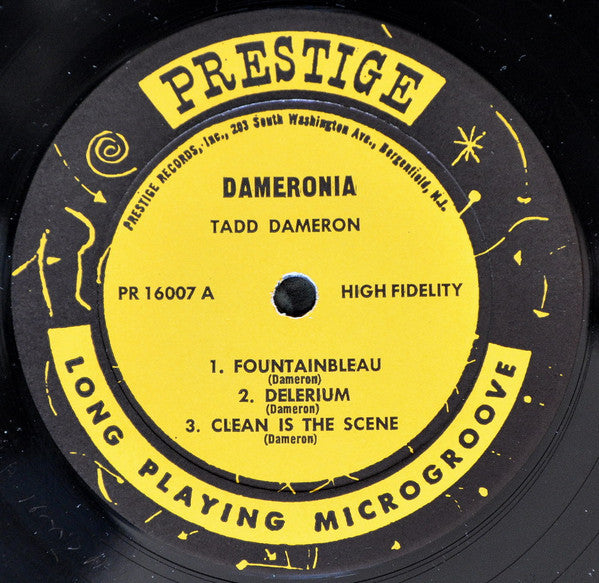 Tadd Dameron : Dameronia (LP, Album, RE)