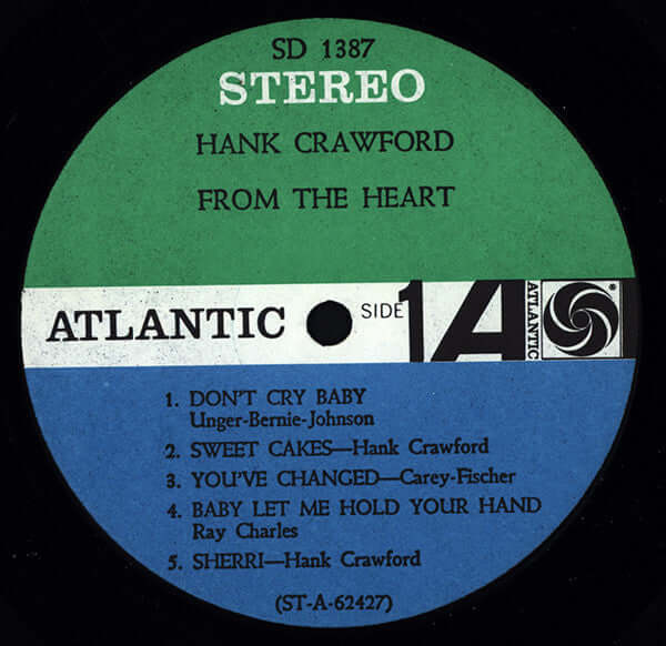 Hank Crawford ~ From The Heart (Vinyl) - Djungel & Jazz