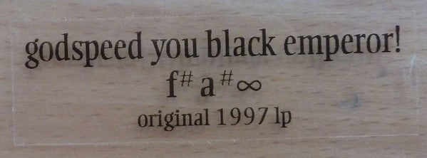 Godspeed You Black Emperor! ~ F♯ A♯ ∞ (Vinyl) - Djungel & Jazz