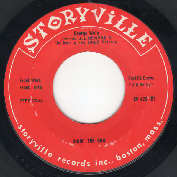 Joe Newman : Joe Newman And The Boys In "The Band" (7", EP, Mono)