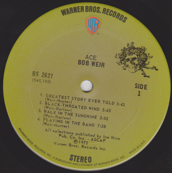Bob Weir ~ Ace (Vinyl) - Djungel & Jazz