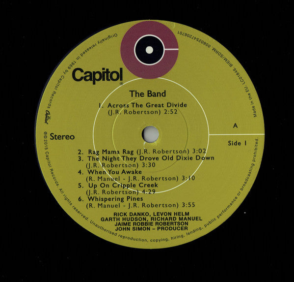 The Band ~ The Band (Vinyl) - Djungel & Jazz