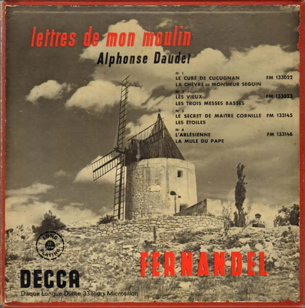 Alphonse Daudet / Fernandel : Lettres De Mon Moulin  (Box + 4x10")