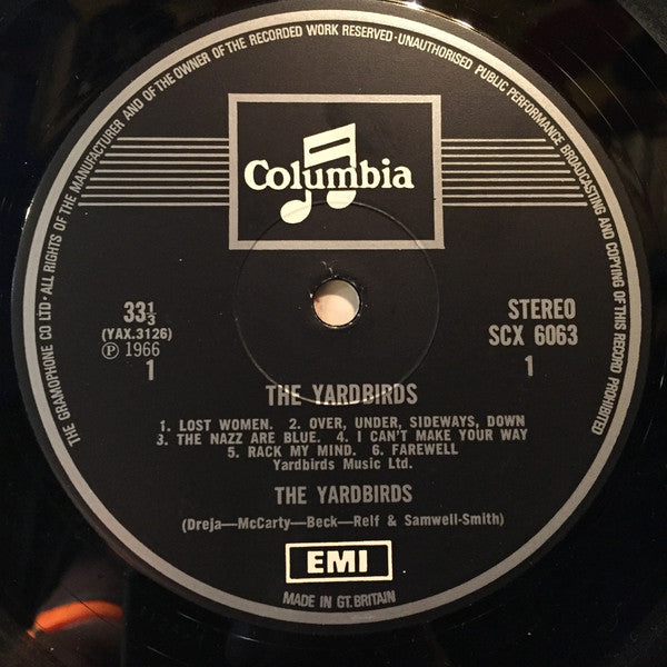 The Yardbirds : The Yardbirds (LP, Album, RP, 1 b)