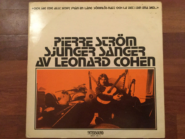 Pierre Ström : Sjunger Sånger Av Leonard Cohen (LP, Album)