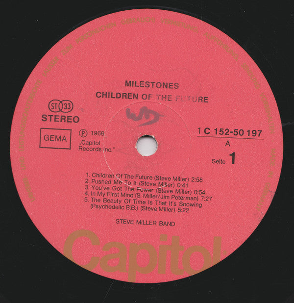 Steve Miller Band ~ Children Of The Future / Living In The U.S.A. (Vinyl) - Djungel & Jazz