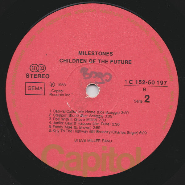 Steve Miller Band ~ Children Of The Future / Living In The U.S.A. (Vinyl) - Djungel & Jazz