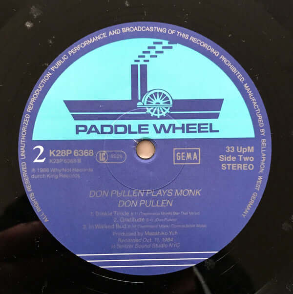 Don Pullen ~ Plays Monk (Vinyl) - Djungel & Jazz