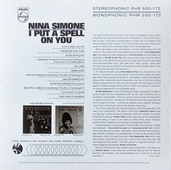 Nina Simone ~ I Put A Spell On You (Vinyl) - Djungel & Jazz