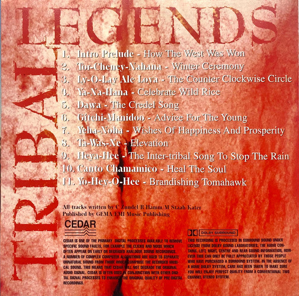 Navajo  ~ Tribal Legends The Sounds Of Native America (Vinyl) - Djungel & Jazz