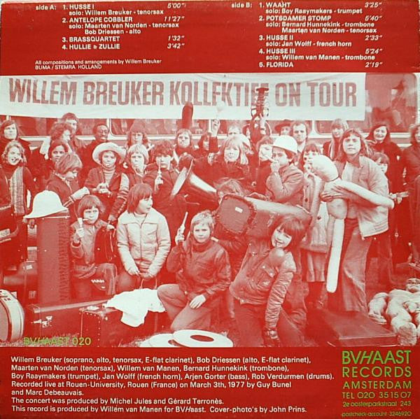 Willem Breuker Kollektief ~ Willem Breuker Kollektief On Tour (Vinyl) - Djungel & Jazz