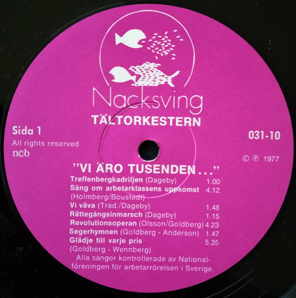 Tältorkestern : Vi Äro Tusenden... (LP, Album)