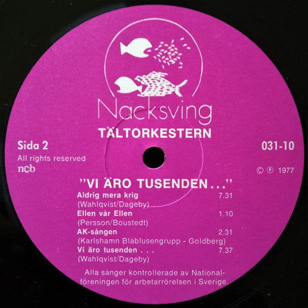 Tältorkestern : Vi Äro Tusenden... (LP, Album)