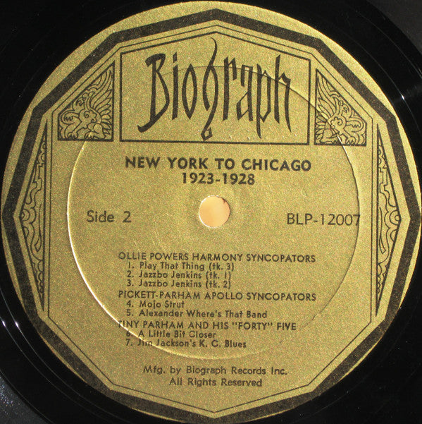 Various ~ New York To Chicago 1923-28 (Vinyl) - Djungel & Jazz