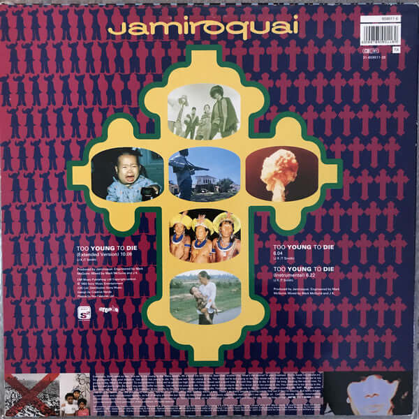 Jamiroquai : Too Young To Die (12", Single)