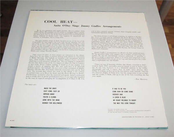 Anita O'Day, Jimmy Giuffre : Cool Heat (LP, Album)