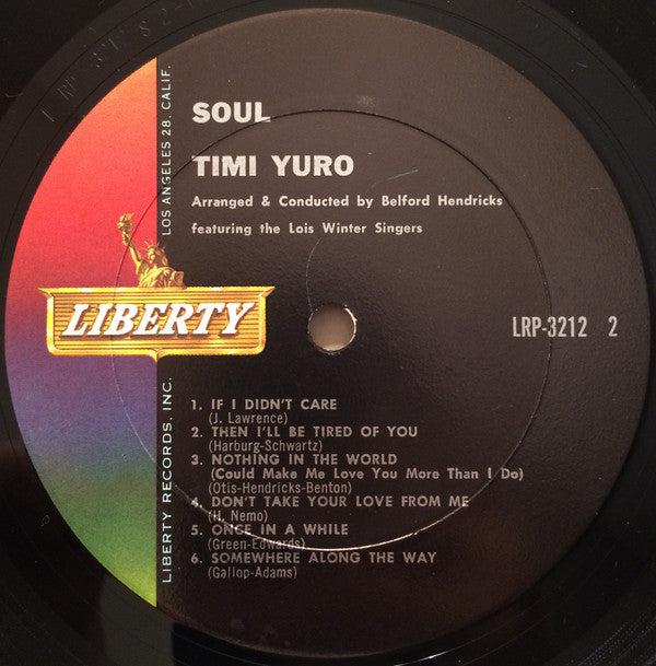 Timi Yuro : Soul! (LP, Album, Mono)