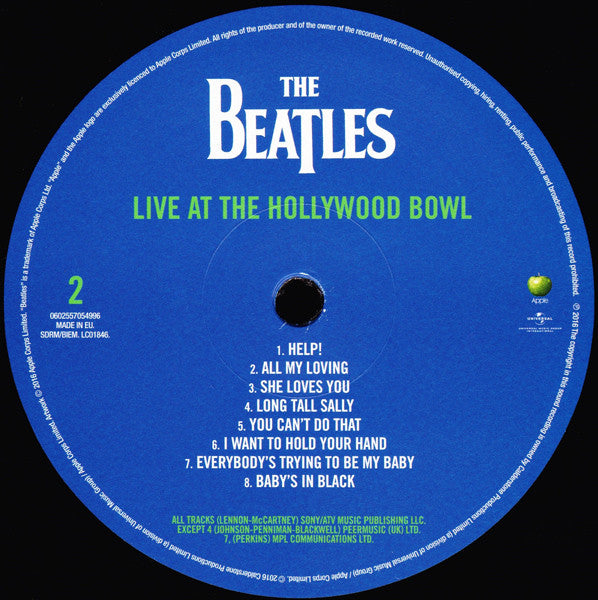The Beatles ~ Live At The Hollywood Bowl (Vinyl) - Djungel & Jazz