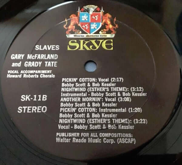 Grady Tate With The The Gary McFarland Orchestra, Bobby Scott ~ Slaves (Vinyl) - Djungel & Jazz