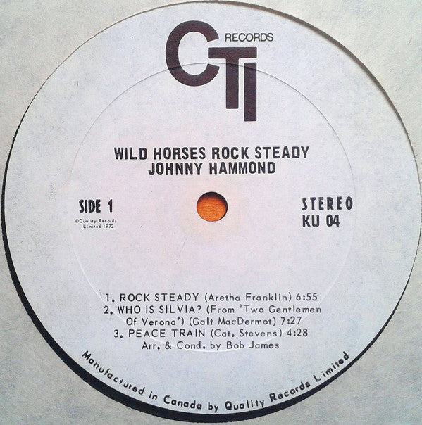 Johnny Hammond : Wild Horses Rock Steady (LP, Album)
