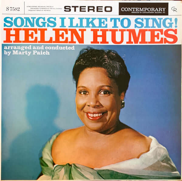 Helen Humes : Songs I Like To Sing! (LP, Album, RP)